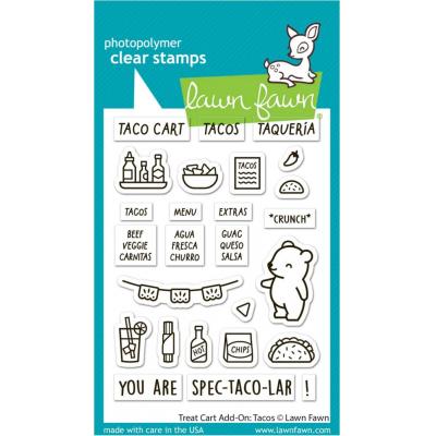 Lawn Fawn Stempel - Treat Cart Add-On: Tacos